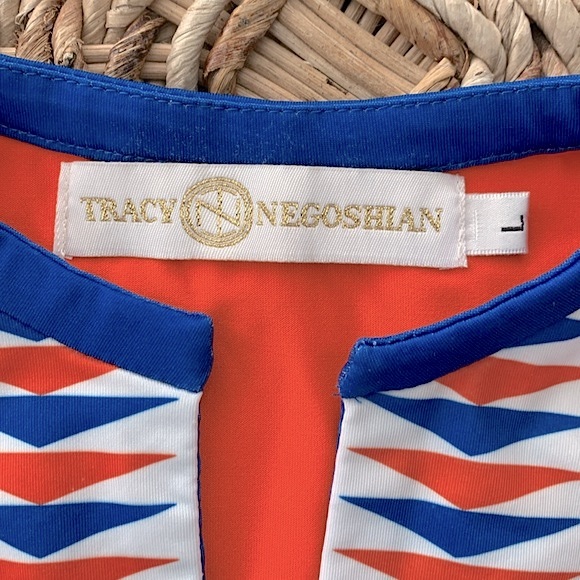 Tracy Negoshian Orange & Royal Shift Drsss - Picture 7 of 10